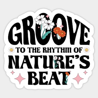 Groovy Music of Nature's Beat Sticker